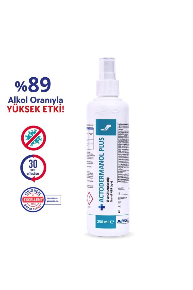 ® Plus 250 ml | El Ve Cilt Antiseptiği %89 (V/V) Etanol - 1