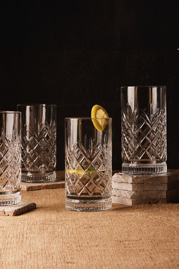 Melony Long 4'lü Bardak 450ml - 1