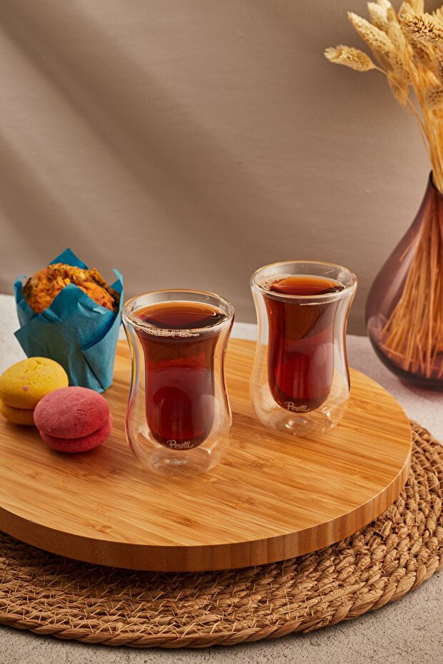 Double Wall Çay Bardağı 2 Parça - 2