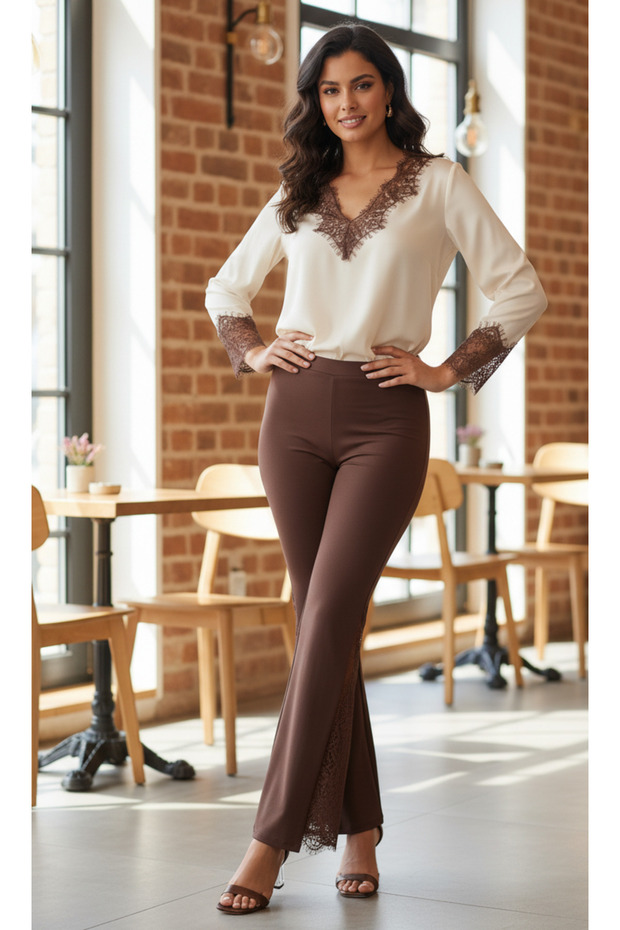 DANTELLİ İSPANYOL PAÇA TAYT - 3