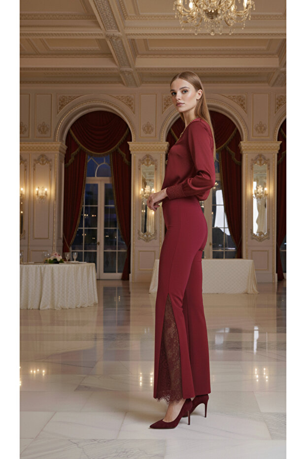 DANTELLİ İSPANYOL PAÇA TAYT - 1