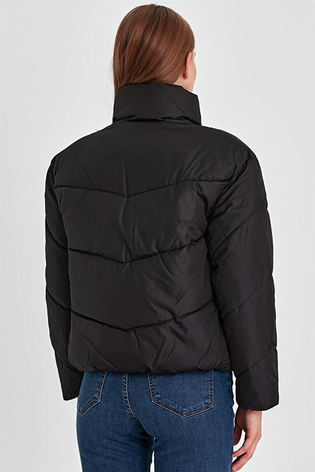 Lucia Şişme Mont - Siyah - 4