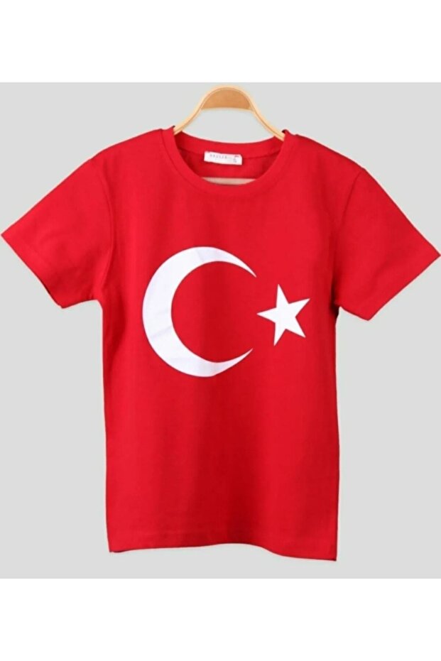 23 April Special Turkish Flag Printed T-shirt