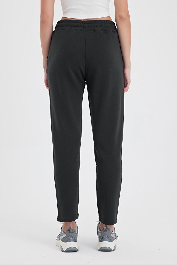 Larissa Regular Fit Pamuklu Eşofman Altı-Antrasit - 4