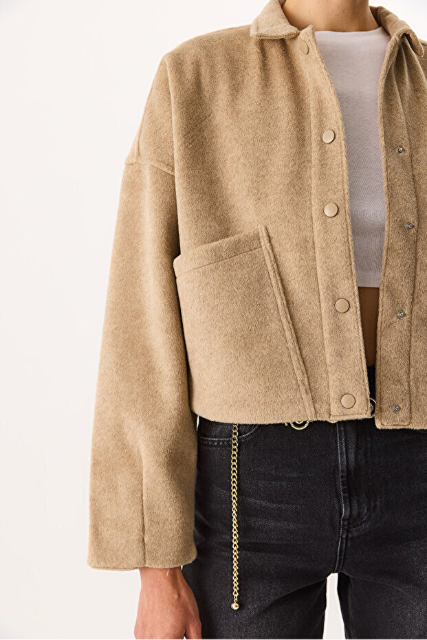 Lorena Kaşe Ceket - BEJ - 7