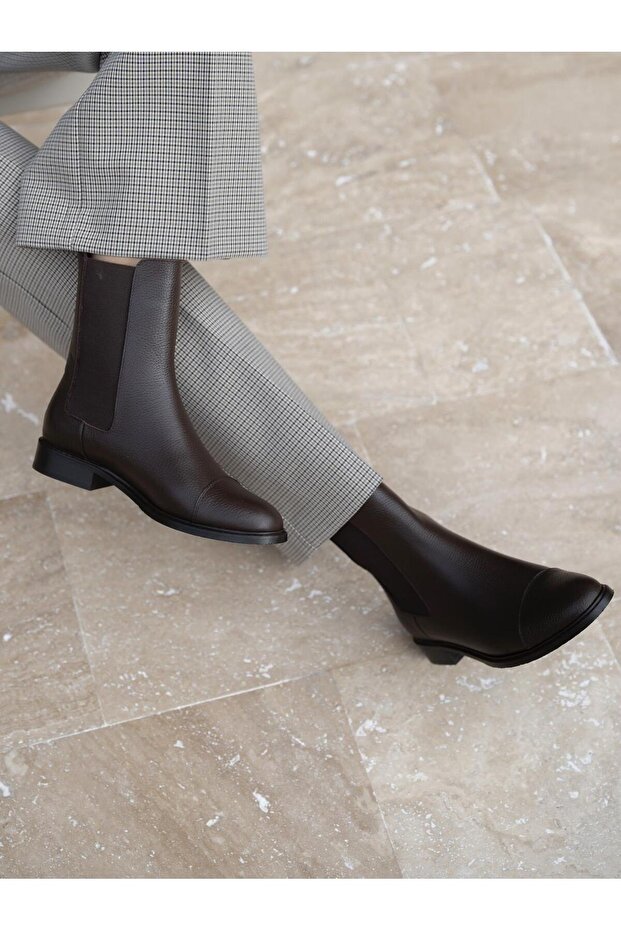 Ossy Kahve Deri Bot - 4