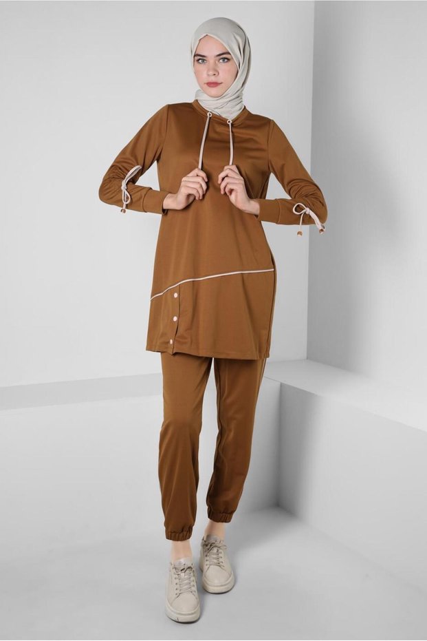 Tracksuit Suit with Knitted Pants 43880