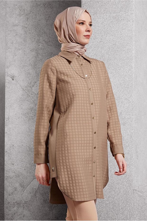 KAPİTONE DESENLİ TUNİK 45193 - 2