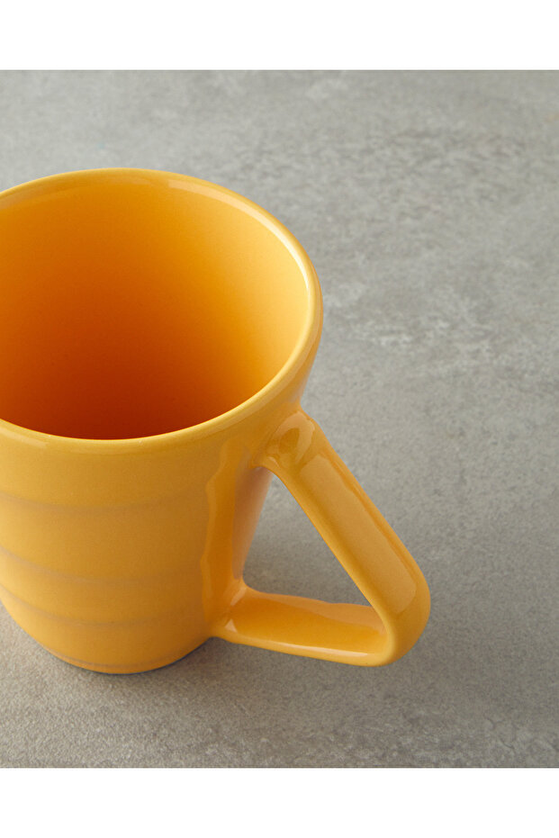 Twisty Seramik Kupa 255 ml Sarı - 3