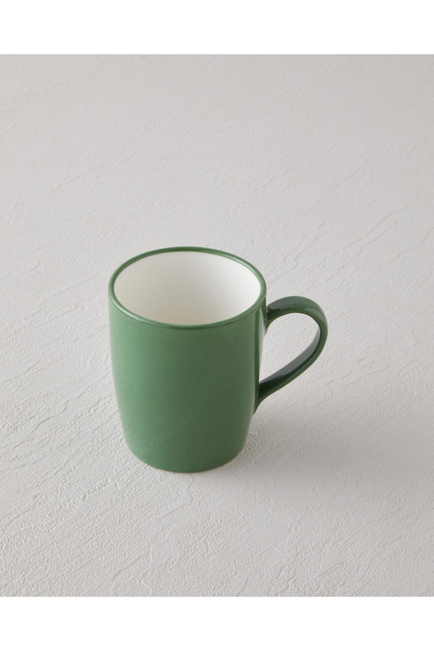 Sway Bone Porselen 2'li Kupa 255 ml Yeşil - 2