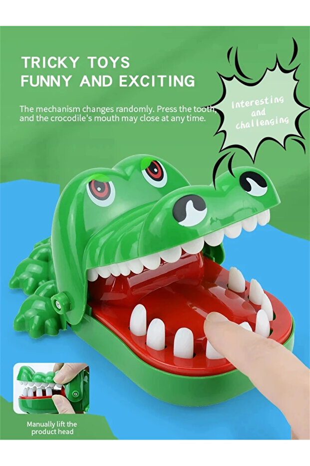 OneSize Crocodile toys Crocodile Teeth Toys Game for Kids Crocodile Biting Finger Dentist Games Funn - 5