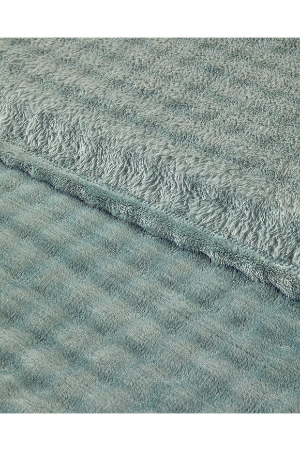 Glance Bubble plüss dupla takaró zsálya zöld - 3