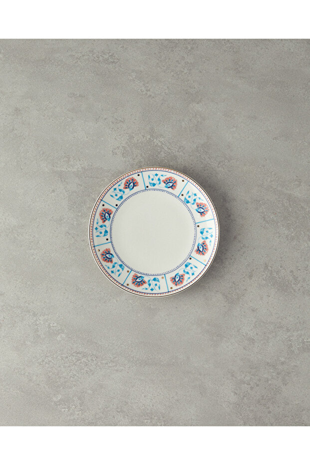 Carnival Leaves Bone Porcelain Pasta Plate 20 cm Colorful