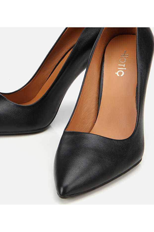 Kadın Deri Siyah Stiletto - 3