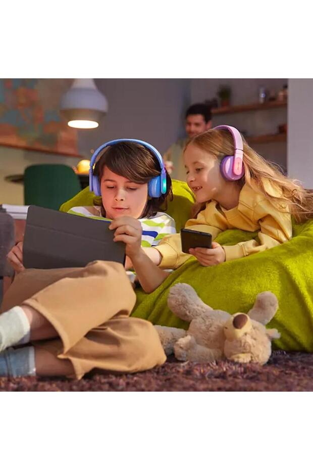 Tak4206Bl Wireless Over-Ear Children's Headphones - Blue - 6