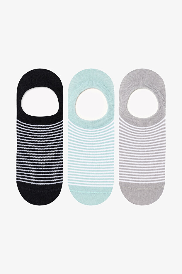 Men's Stripe Mix - Multicolored 3-Piece Suba Socks Set - 1