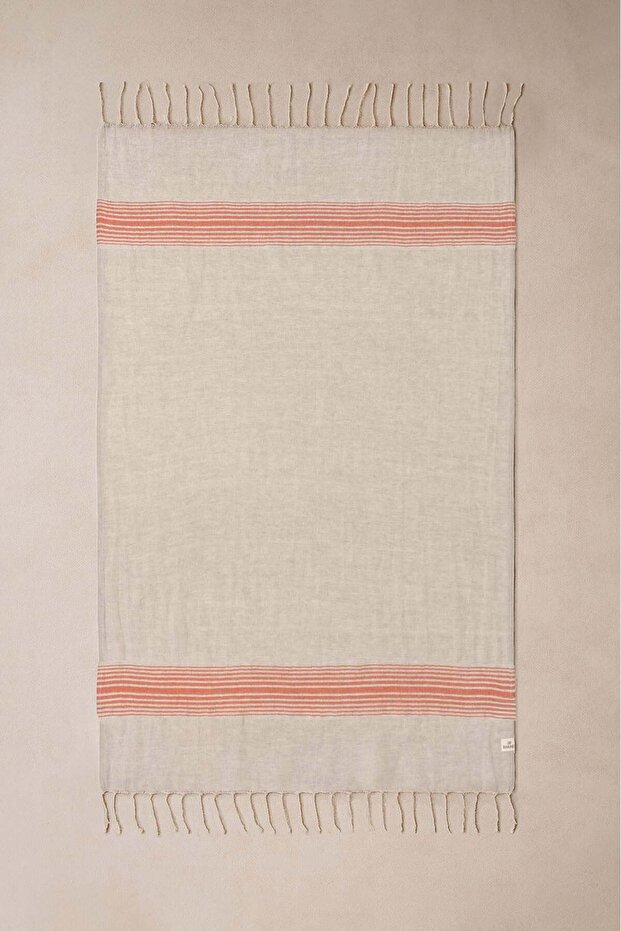 90X175 Linen Linen Loincloth - Brick