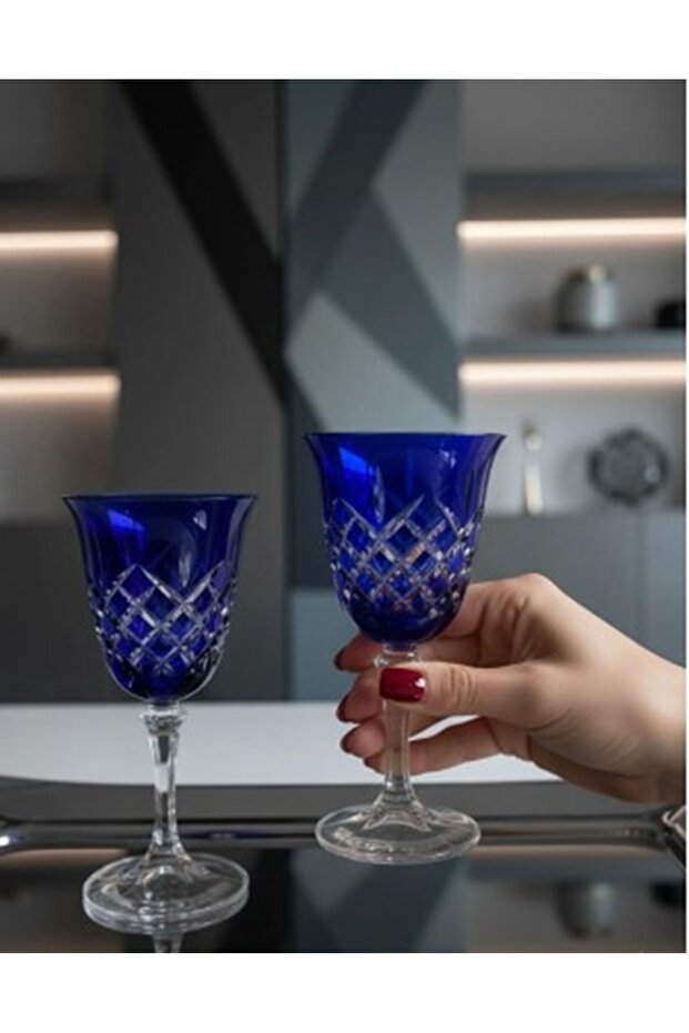 Kristal bohemia renkli kristal ayaklı Dekoru kare 1 Adet - 1