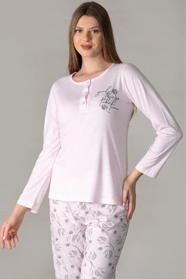 Seasonal Long Sleeve Pajama Set Viscose 790-28
