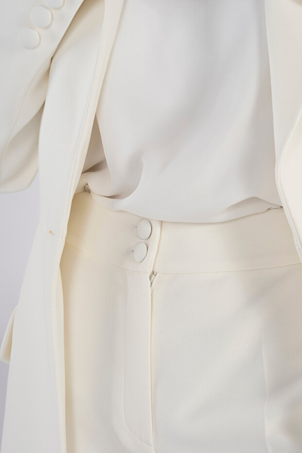 طقم جاكيت وبنطلون كريب - 7