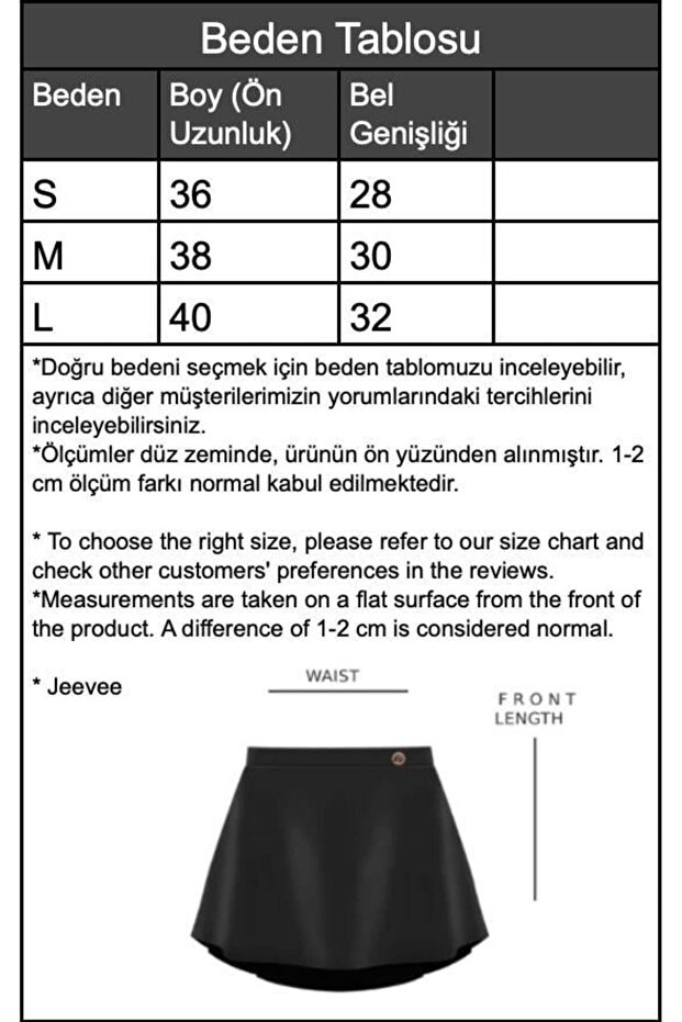 Fitilli Volanlı Şort Etek - 3
