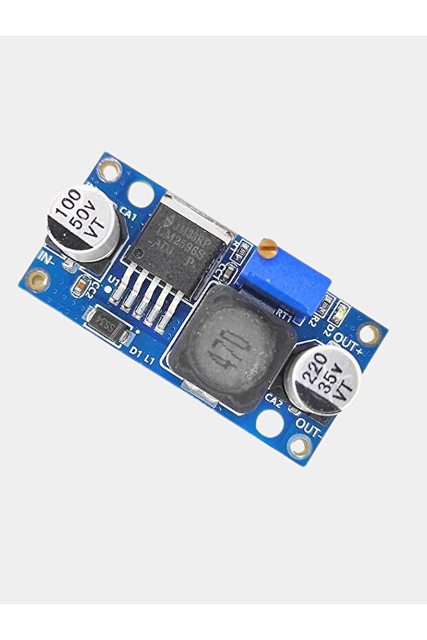 LM2596 Ayarlanabilir 3A DC-DC Step-Down Voltaj Regülatör Kartı 1.23V-30V - 5
