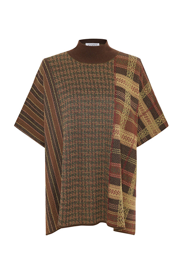 Patchwork Desenli Triko Tunik - 6