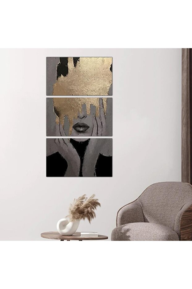 لوحه جداريه رسمة إمرأه - ٢٤٥٥٧ - مقسمه ثلاثة قطع