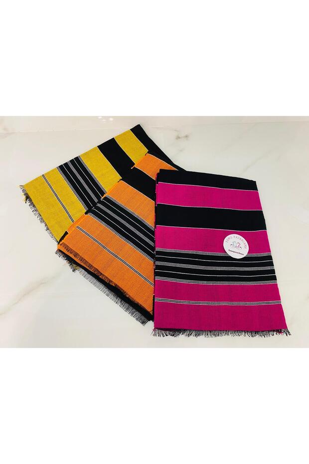 Local Peştemal 3 Pieces Pink&Orange&Yellow