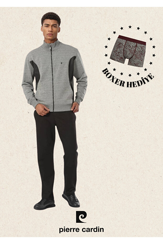 Men's Clothing Cotton Regular Fit Tracksuit Set (Modal Boxer Gift) L1.Pc.700.0.001