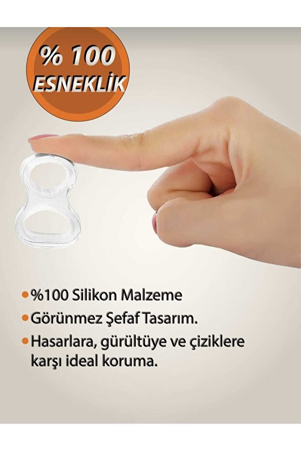 Kapı Kolu Stoperi Silikon 5 Adet - 3