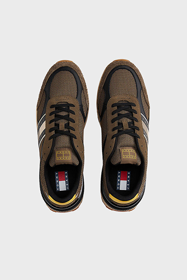 Logolu Kalın Tabanlı Süet Sneaker Ayakkabı Erkek AYAKKABI EM0EM01537 RBM - 3