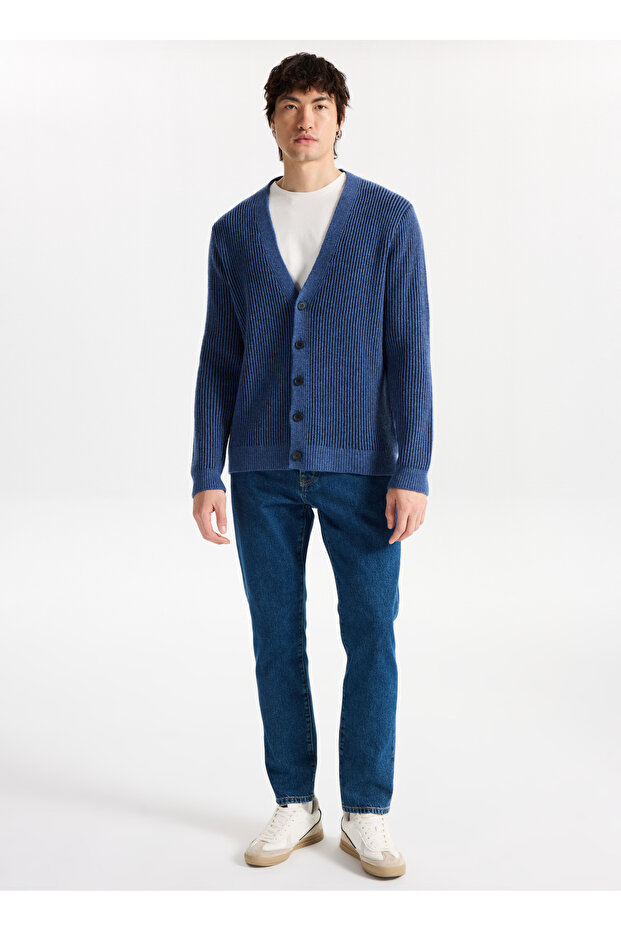 Fitilli İndigo Erkek Hırka M5WM-HRK1565 - 2