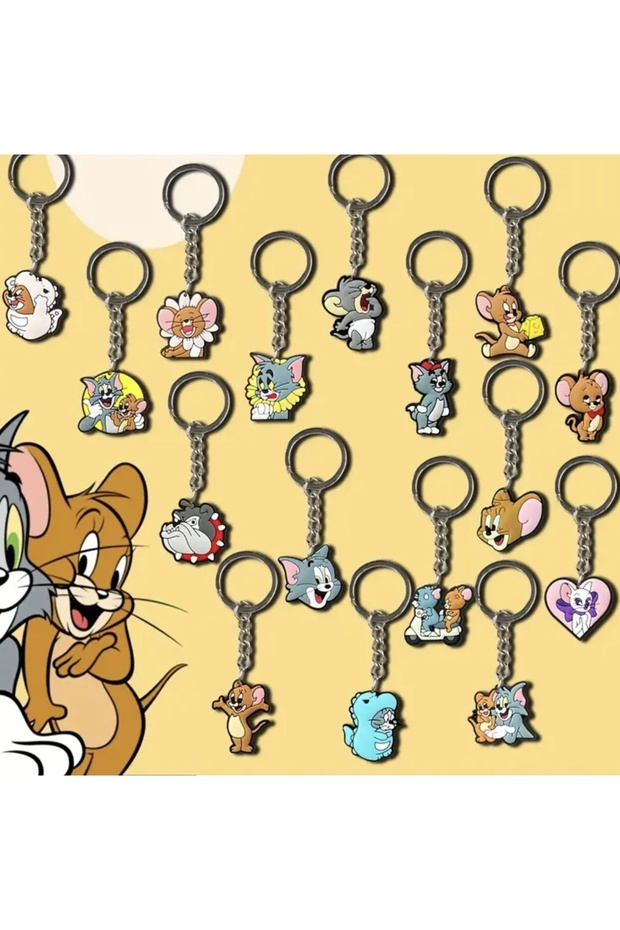 1 قطعة من سلاسل المفاتيح توم وجيري - 1