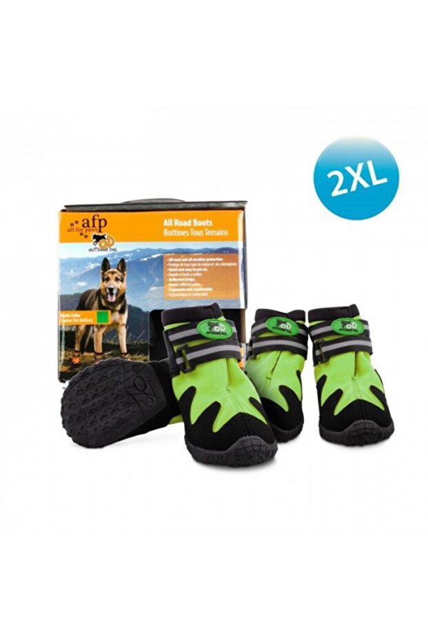 AFP OUTDOOR DOG SHOES - GREEN (2 XL)
