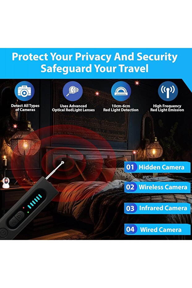 Hidden Camera Detectors, Traveling GPS Tracker Detector, Hidden Bug and Camera Detector, Camera Dete - 3