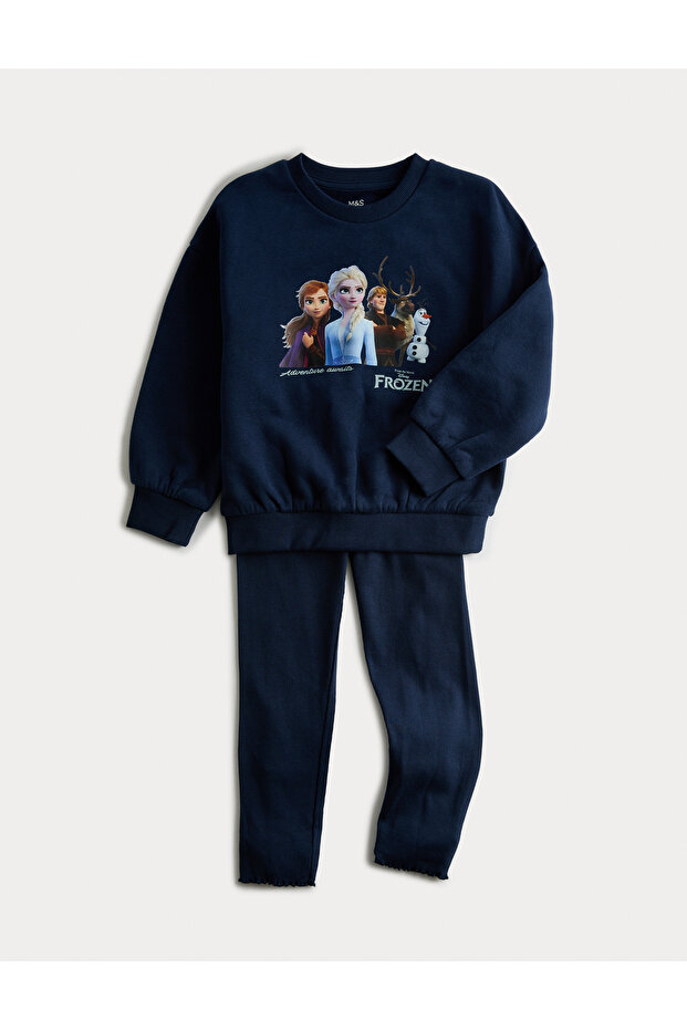 2'li Frozen Sweatshirt ve Tayt Seti (2–8 Yaş) - 1