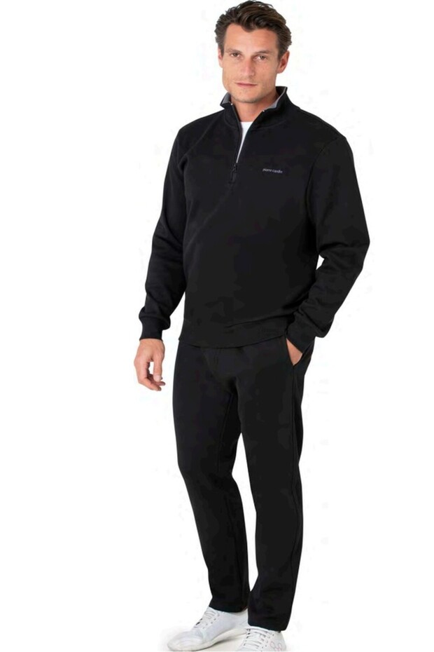 Men's Long Sleeve Zippered Collar Tracksuit Set-6116