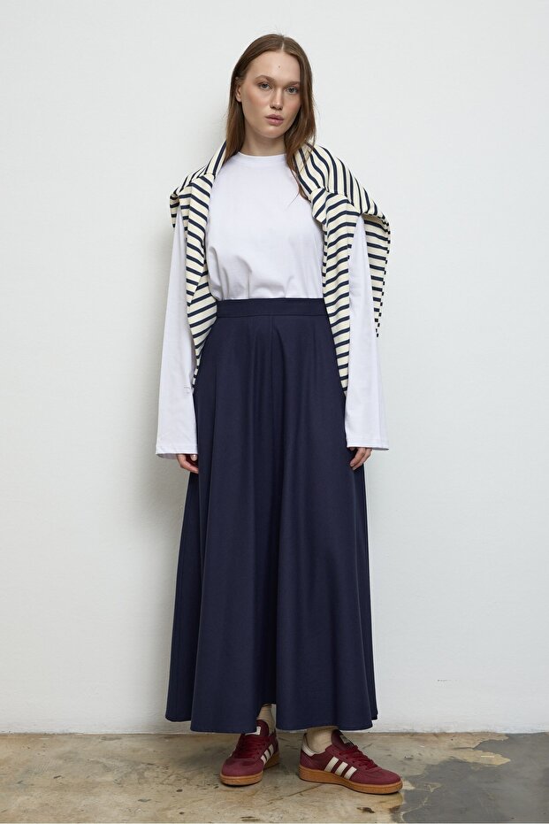 Basıc Sweatshirt Beyaz - 1