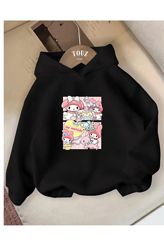 Young Kuromi Melody Cinnemaroll 3-Thread Thick Sweet Hoodie