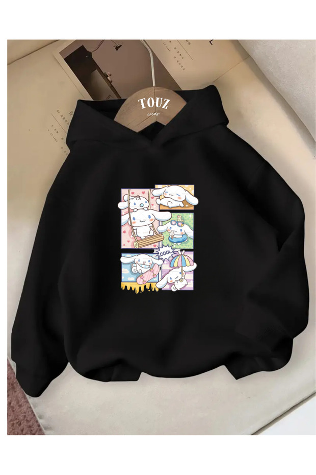 Young Kuromi Melody Cinnemaroll 3-Thread Thick Sweet Hoodie