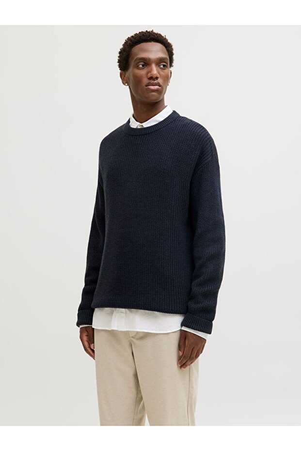 Strickpullover Einfarbig Strickpullover - 1