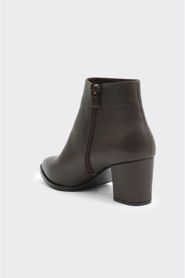 Hakiki Deri Topuklu Kadın Bot - 3