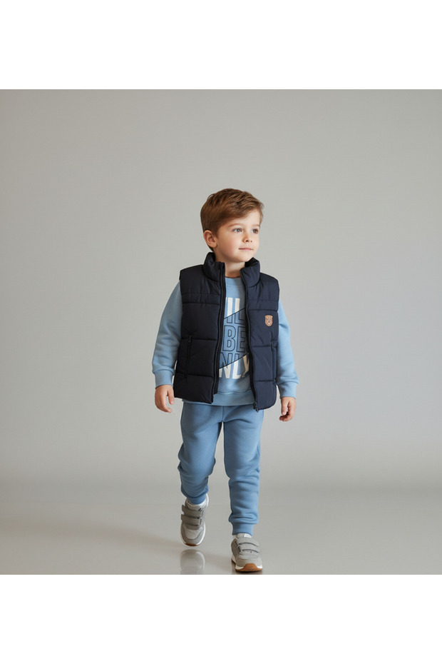 New York State Yelekli Erkek Çocuk 3'lü Takım - 1