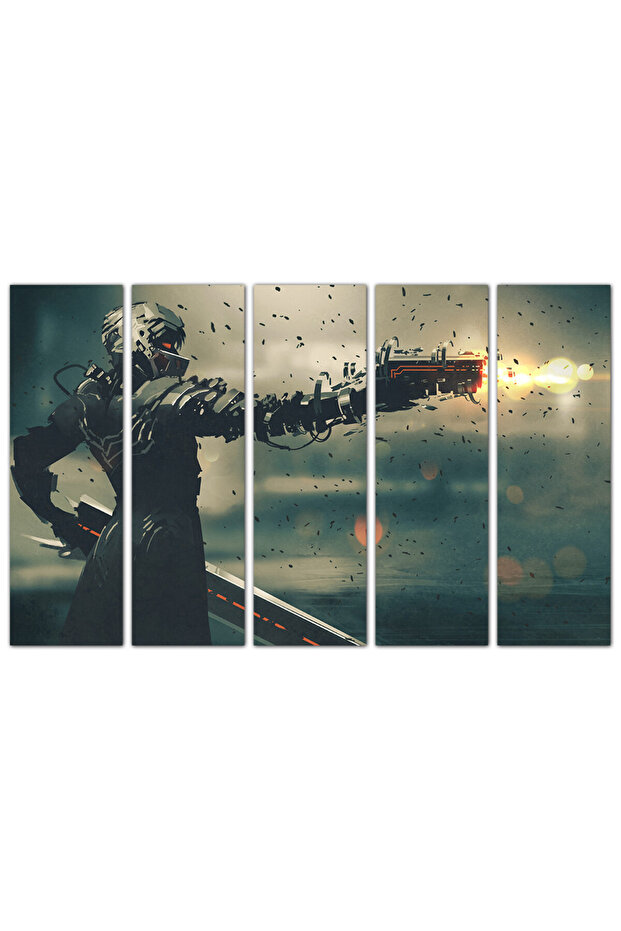 لوحه جداريه - إنمي - 940 - مقسمه خمسة قطع متساويه - 1