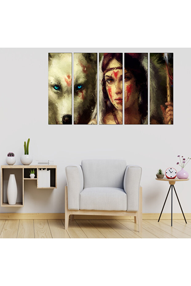 لوحه جداريه - ١١٤٠ - مقسمه خمسة قطع متساويه - 1