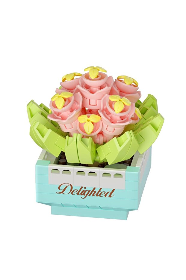 Sürpriz Saksı Çiçekleri Sukulent Serisi 3D Puzzle - 1 ADET - 9