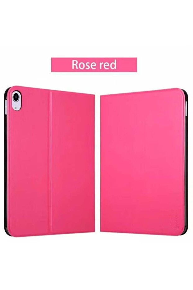 SmartGrist Rose Red Folding Stand Shell for Apple iPad 11 (2022) – Slim Tablet Cover