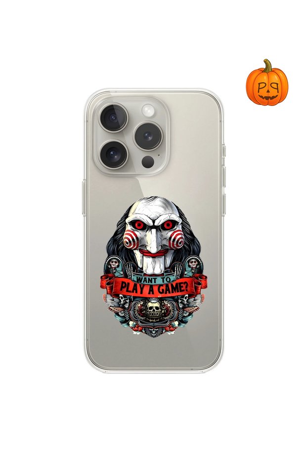 Dali Design iPhone 12 Pro Max Compatible Transparent Case Horror 7 Design