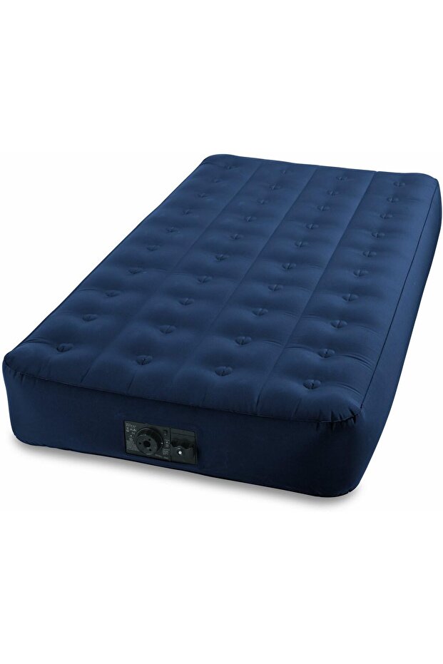Twin Size Super-Tough Airbed for Rugged Camping Environments with Built In Battery Pump #68724